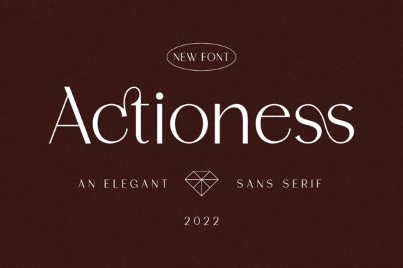 Actioness: A Modern Sans Serif Font for Campaign Creativity