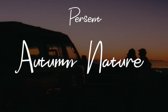Autumn Nature Font for Handmade Creations