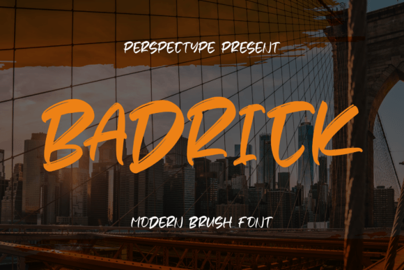 Badrick: A Modern Brush Font for Digital Branding