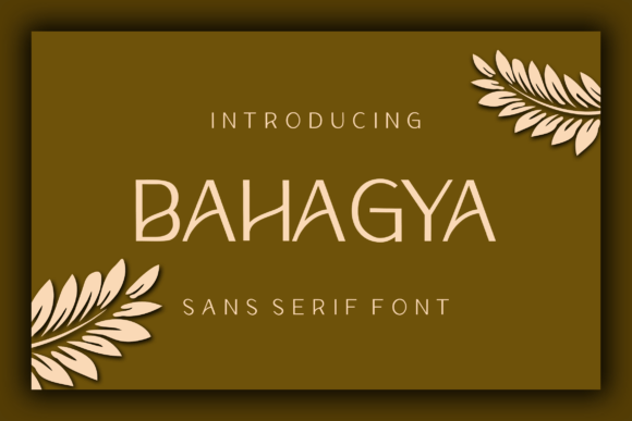 Bahagya: A Modern Sans Serif Font for Elegant Editorial Design