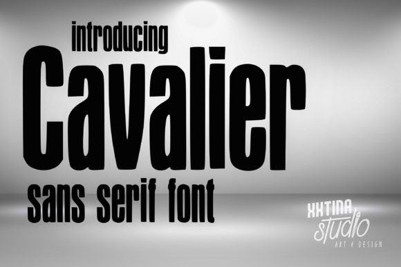 Cavalier Font for Handmade Creations