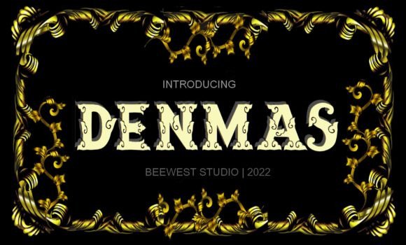 Denmas: A Modern Decorative Font for Campaign Creativity