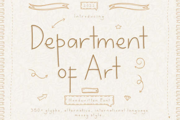 Department of Art Font for Modern Web Design