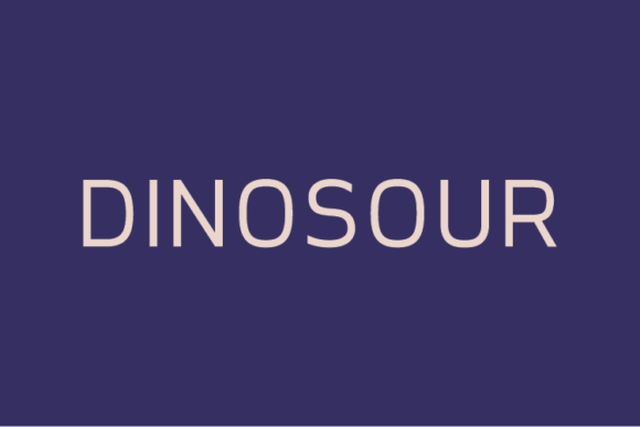 Dinosour Sans Serif Font for Professional Branding