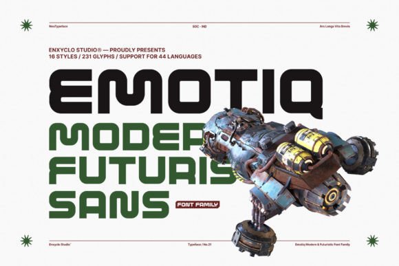Emotiq: A Modern Sans Serif Font for Editorial Design
