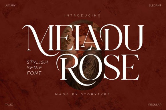 Enhance Your Brand with Meladu Rose Font