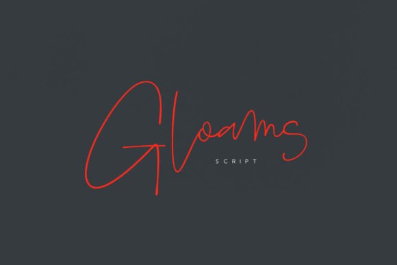 Gloams: A Feminine Script Font for Modern Branding