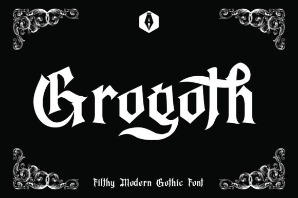 Grogoth: A Modern Blackletter Font for Bold Campaigns