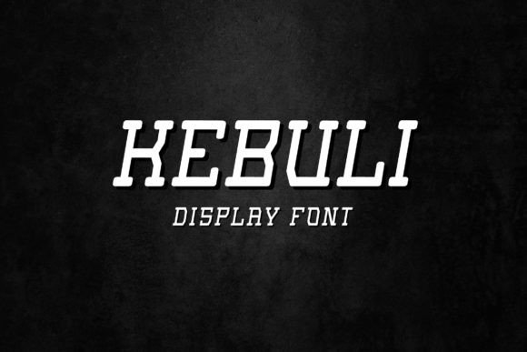 Kebuli Slab Serif Font for Handmade Creations