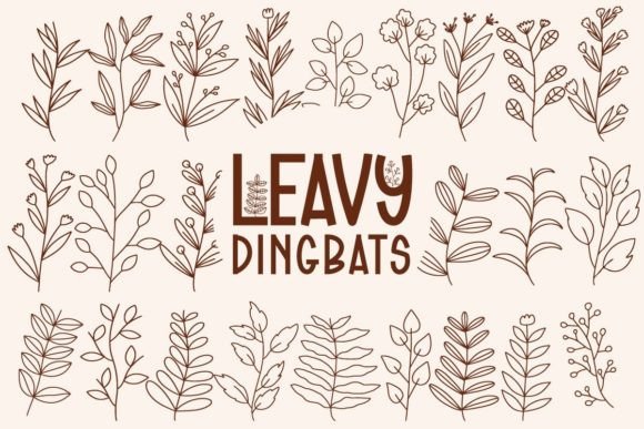 Leavy: A Botanical Dingbats Font for Modern Web Design