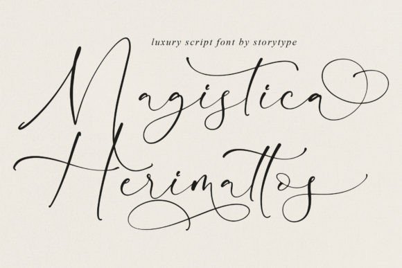 Magistica Herimattos: A Script Font for Creative Projects