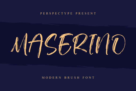 Maserino – A Modern Brush Font for Creative Makers