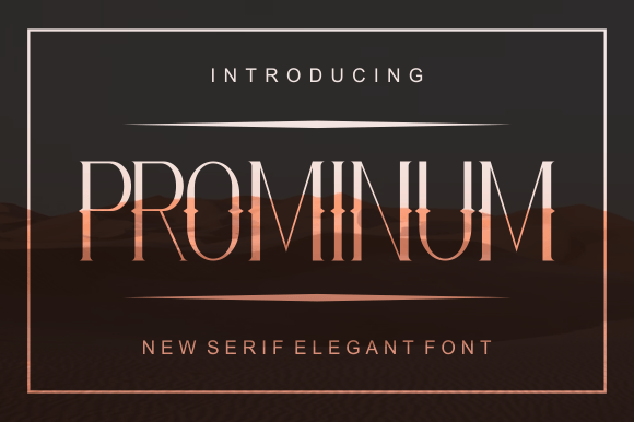 Prominum: A Modern Serif Font for Campaign Creativity