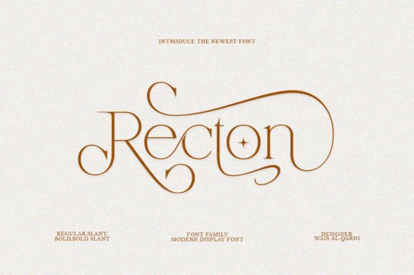 Recton: A Sophisticated Serif Font for Small Business Branding