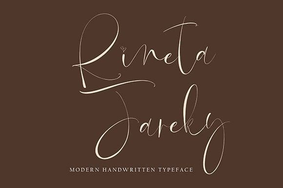 Rineta Fareky: A Modern Handwritten Font for Creative Campaigns