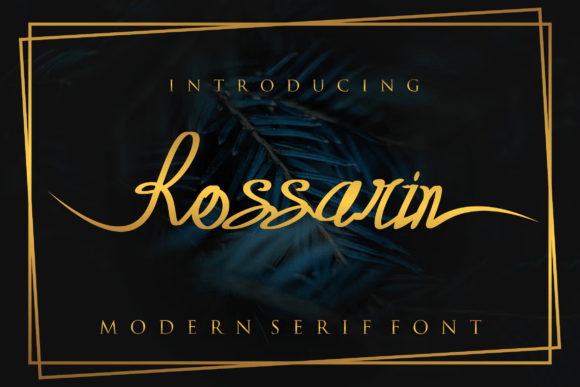 Rossarin Font for a Polished Brand Look