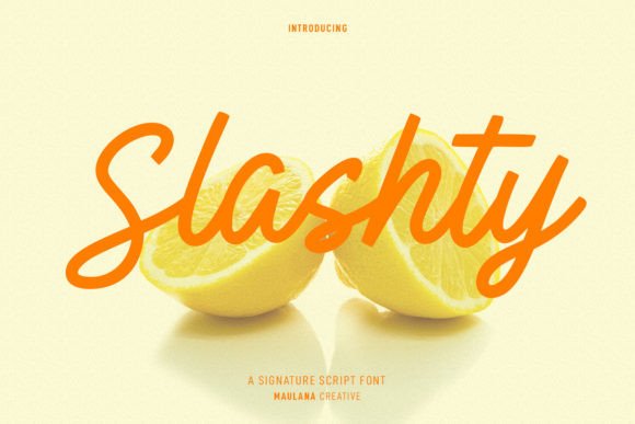 Slashty: A Modern Script Font for Bold Branding