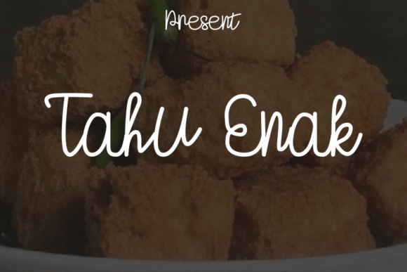 Tahu Enak: A Modern Script Font for Elegant Branding