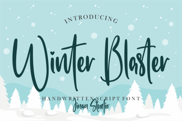 Winter Blaster: A Modern Script Font for Digital Design