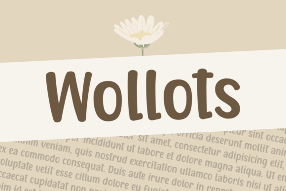Wollots: A Modern Sans Serif Font for Editorial Design